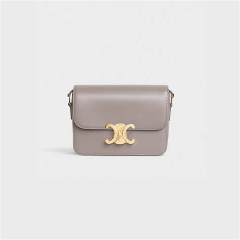 celine pebble|TEEN TRIOMPHE BAG IN SHINY CALFSKIN .